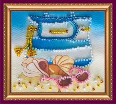 Набор-магнит для вышивки бисером «На пляже»