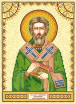 Схема для вышивки иконы бисером на холсте «Святой Валентин»