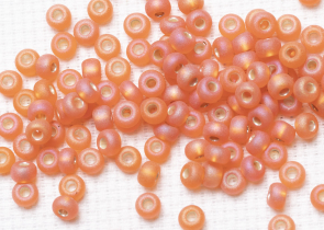 Бисер Чехия круглый 06/0 50г 97039m оранжевый матовый