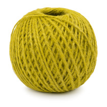 Шпагат джутовый цв. ШД6 100% джут 1. 1 мм 100 м 109 я желтый