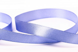 Лента атласная 12 мм ( 1/2 ") "Gamma" №053 серо-сиреневый 33 метра